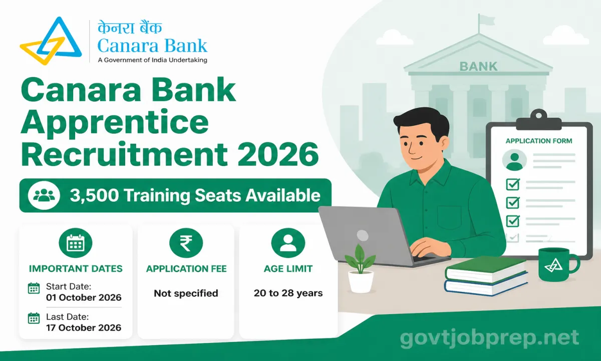 Canara Bank Graduate Apprentices Recruitment 2026