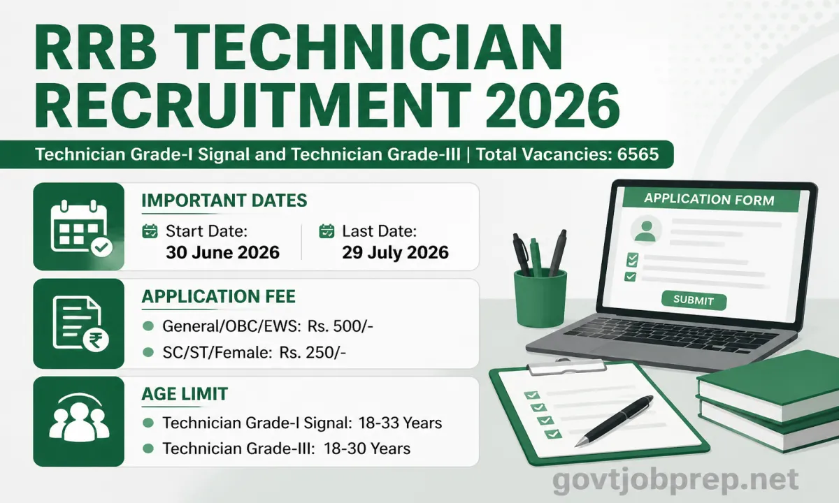 Railway Recruitment Boards Technician Recruitment 2026